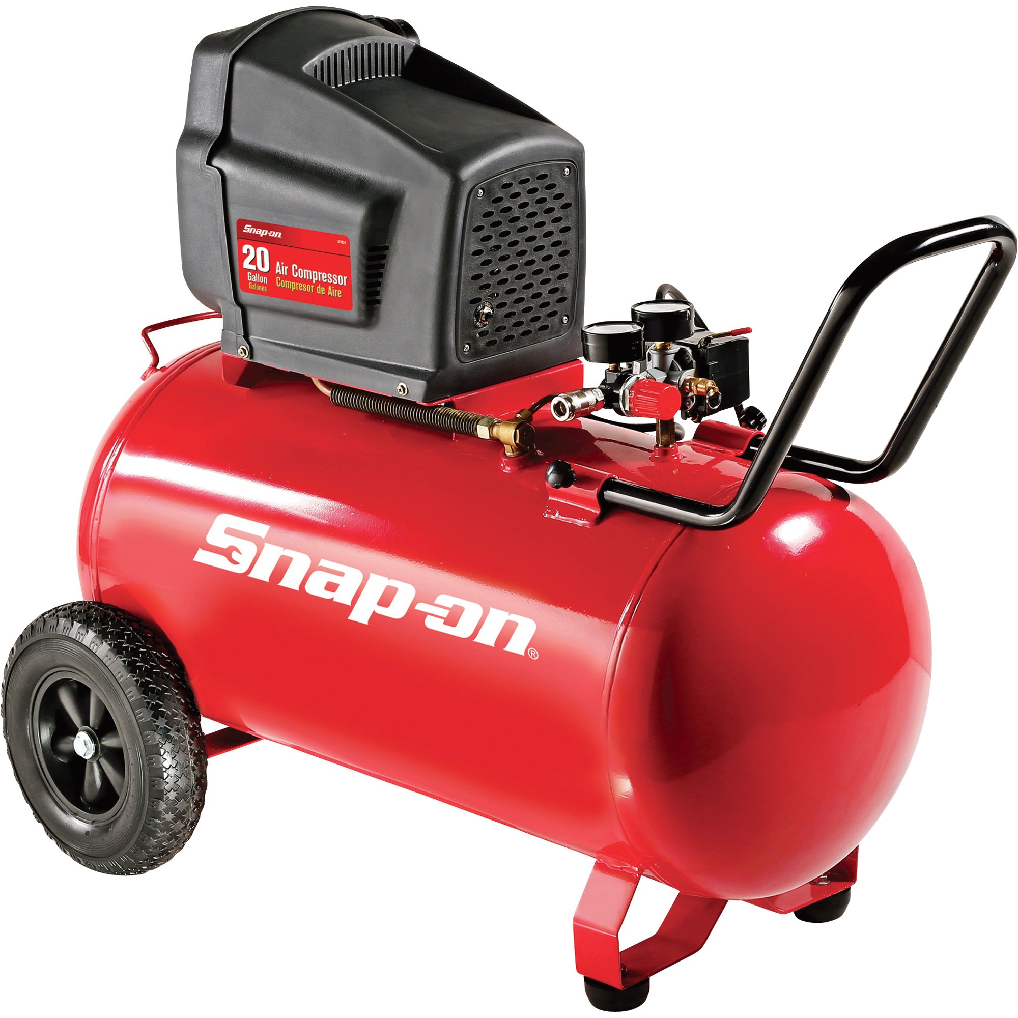 Snap-on Horizontal Air Compressor — 2 HP, 20-Gallon, Model# 871118